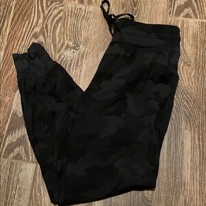 Black Camouflage Joggers